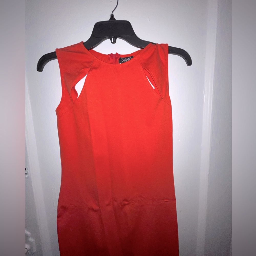 Stefano Di Roma Women’s Dress Bright Red Form Fitting